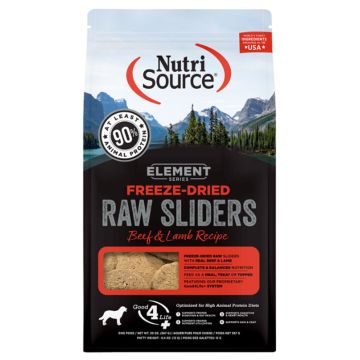 NutriSource® Freeze-Dried Sliders, Beef & Lamb, 20 oz