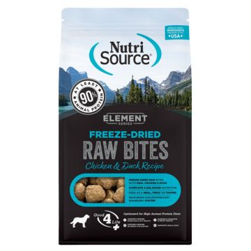 NutriSource® Freeze-Dried Raw Bites, Chicken & Duck, 10 oz