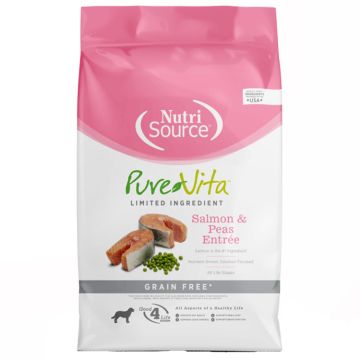 NutriSource® Pure Vita, Salmon & Peas Entrée, Limited Ingredient, Grain Free, Dry Dog Food