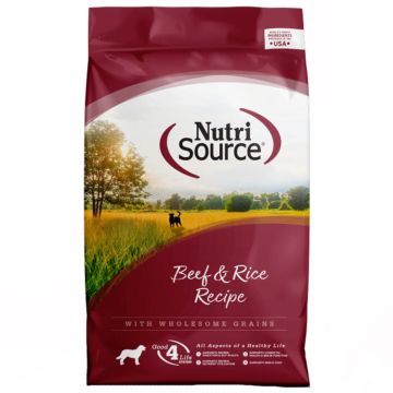 NutriSource®, Beef & Rice Recipe, Dry Dog Food