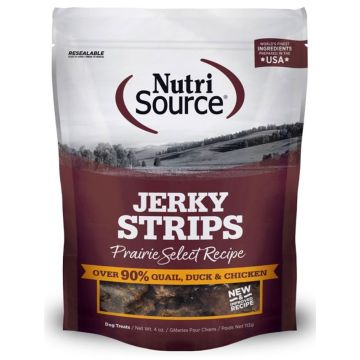 NutriSource® Prairie Select Jerky Dog Treats, 4oz pack