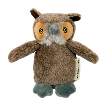 Tall Tails Baby Owl with Squeaker Dog Toy