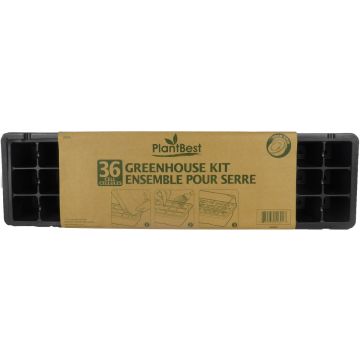 PlantBest™ Greenhouse Kit with Tray & Dome 36 Cells