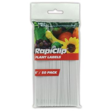 Luster Leaf RapiClip Plant Labels, 6", 50 Pack