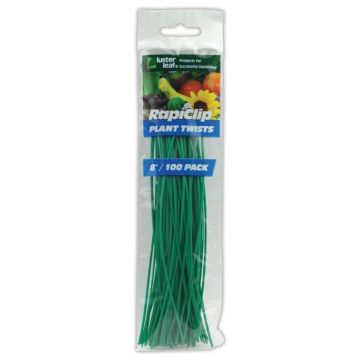 Luster Leaf RapiClip Plant Twist Ties 8", 100 Pack