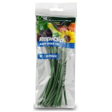 Luster Leaf RapiClip Soft Wire Ties, 8", 20 Pack