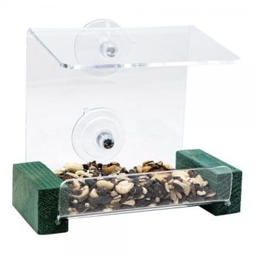 Songbird Essentials™ Mini Green Window Feeder