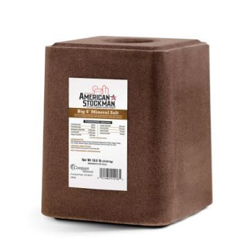 AMERICAN STOCKMAN® Big 6 Mineral Salt Block, 50 lbs