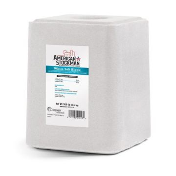 AMERICAN STOCKMAN® White Salt Block, 50 lbs