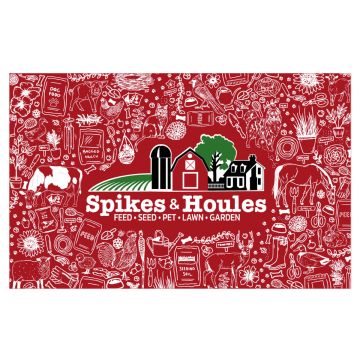 Spikes & Houles Red Illustration - Gift Card