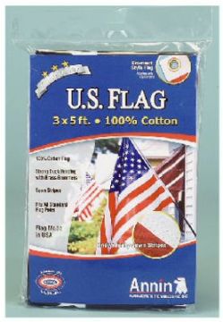 Annin Stars & Stripes Replacement Flag 100% Cotton, 3x5'