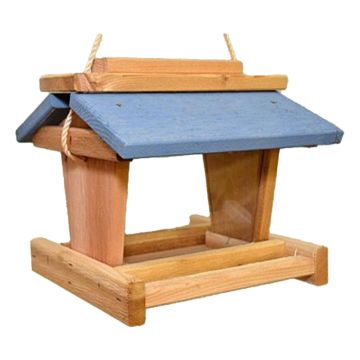 Winter Woodworks Plain Rough Cedar Hanging Feeder
