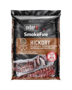 Weber Hickory All-Natural Hardwood Pellets, 20 lbs.