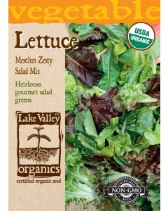 Greens Mix 'Mesclun Zesty Salad Mix' Organic Heirloom