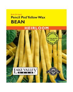 Phaseolus, Stringless Beans (Bush) 'Pencil Pod Yellow Wax' Heirloom Value Pack