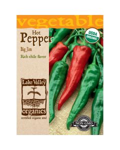 Capsicum, Mild Pepper 'Big Jim' Organic Heirloom