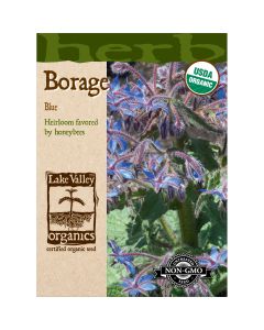 Borago, Blue Borage Organic Heirloom