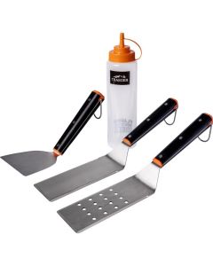 Traeger Silicone/Stainless Steel Black Griddle Tool Set