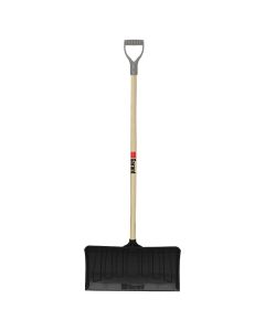 Garant Snow Pusher with D-Grip 21IN Poly-Blade 56IN Hardwood Handle