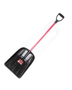 BULLY TOOLS Snow & Mulch Scoop Shovel 14" Poly Head 54" Fiberglass Poly-Coated Handle with D-Grip