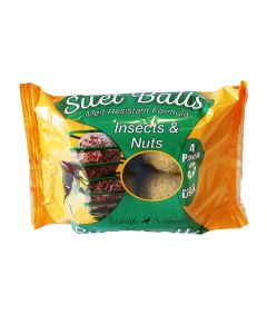 Wildlife Science Suet Balls Insects & Nuts, 4pk