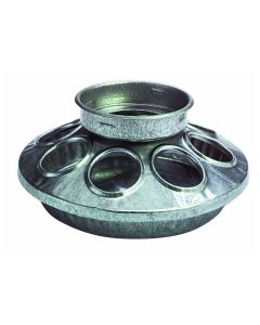 Little Giant Metal Screw-On Chick Feeder Base, 1 Quart