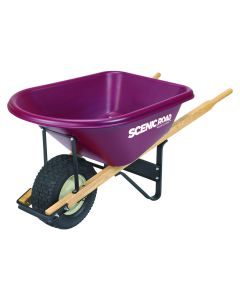 Scenic Road Single Wheel Wheelbarrow, 6 cu. ft.