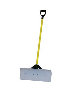 THE SNOWPLOW "The Original Snow Pusher" with D-Grip 24IN Poly-Blade 56IN Metal Handle