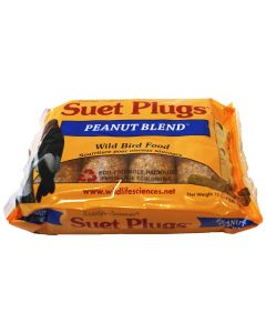 Wildlife Sciences, Suet Plugs Peanut Blend 4 Pack