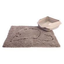Dog Gone Smart Cat Litter Mat, 35-In by 26-In, Grey