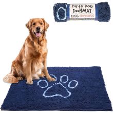 Dog Gone Smart Dirty Dog Doormat, Blue, Large