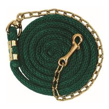 Weaver Equine Poly Lead Rope with Brass Plated Swivel Chain, 8'6"